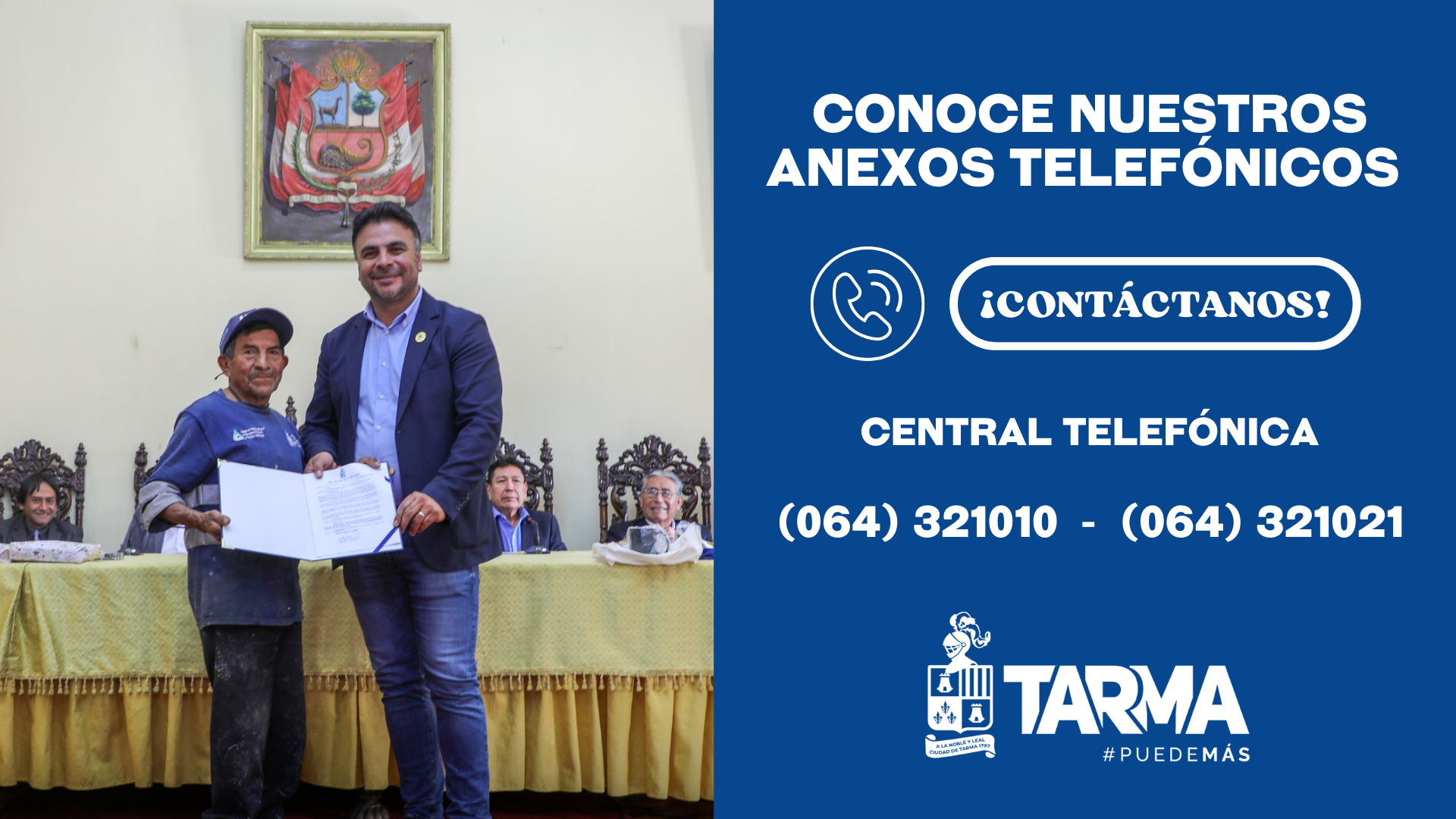 Anexos Telefónicos de la Municipalidad Provincial de Tarma